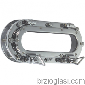 Brodski prozor elipsasti - INOX 242 X 105 mm