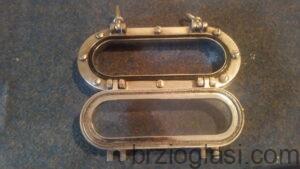 Brodski prozor elipsasti - INOX 242 X 105 mm